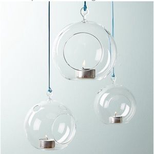 Set of 2 CB2 “Whirly” glass holders